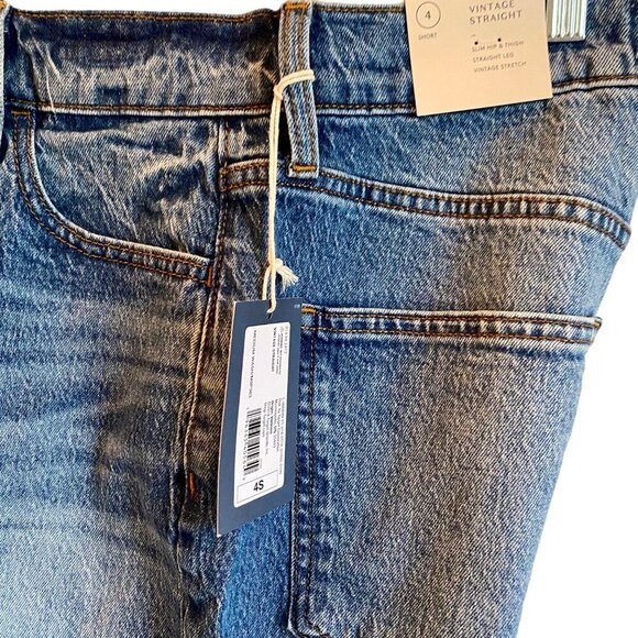 Universal Thread Vintage Stretch High-Rise Denim Jeans Womens 4 Short NEW NWT - Picture 10 of 12
